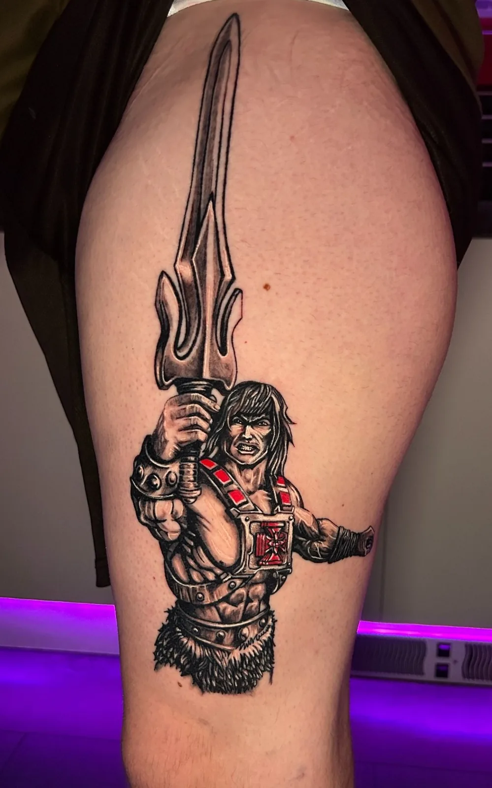 Colour character tattoo by RetrINK